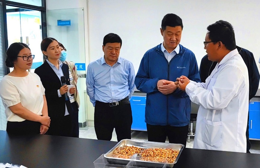 甘肅省地方金融監(jiān)管局、甘肅證監(jiān)局領(lǐng)導(dǎo)蒞臨敦煌種業(yè)調(diào)研指導(dǎo)